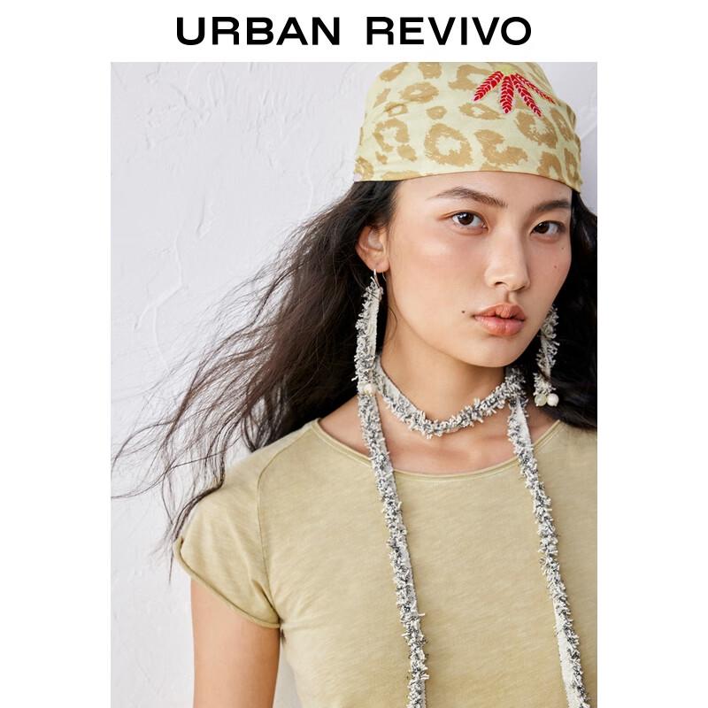 UR Women's Casual Rolled Hem Short-Sleeve T-Shirt