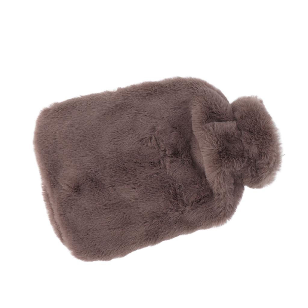 1000ml Hot Water Bottle Transparent PVC Cute Portable Warmer Water Bag with Soft Cover for Student L