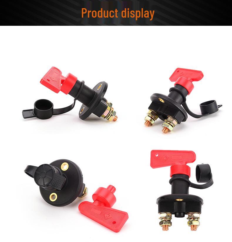 Car Battery Rotary Power Cut-Off Switch with Protection
