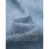 INMAN Women's Ruffled Distressed Denim Shirt