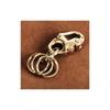 Brass Snap Shackle Key Chain (3 Rings) Shackle Brass Double Ring Key Ring Military Carabiner Belt Loop Metal Fittings [product]
