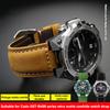 Замінний шкіряний ремінець для Casio G-SHOCK GST-B400/GST-B200 Чоловічий 24*14мм 24*16мм Справжній шкіряний ремінець для годинника, Повсякденний зап'ястний ремінець