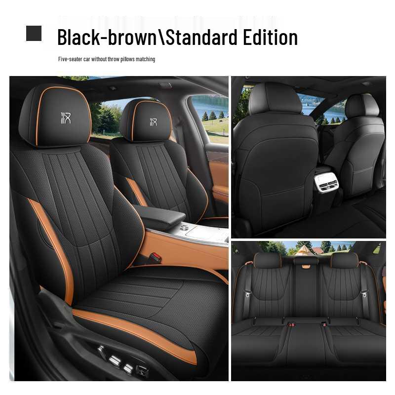 All-Season Leather Seat Covers for BYD Han L 2025 Model - Universal Fit