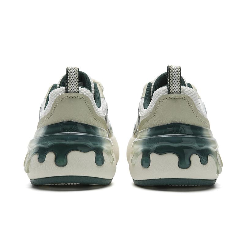 FILA CACTI Coverage Abrasion Resistant Height Increasing Low top Skateboard Shoes Women's Tofu White F12W611208FTH