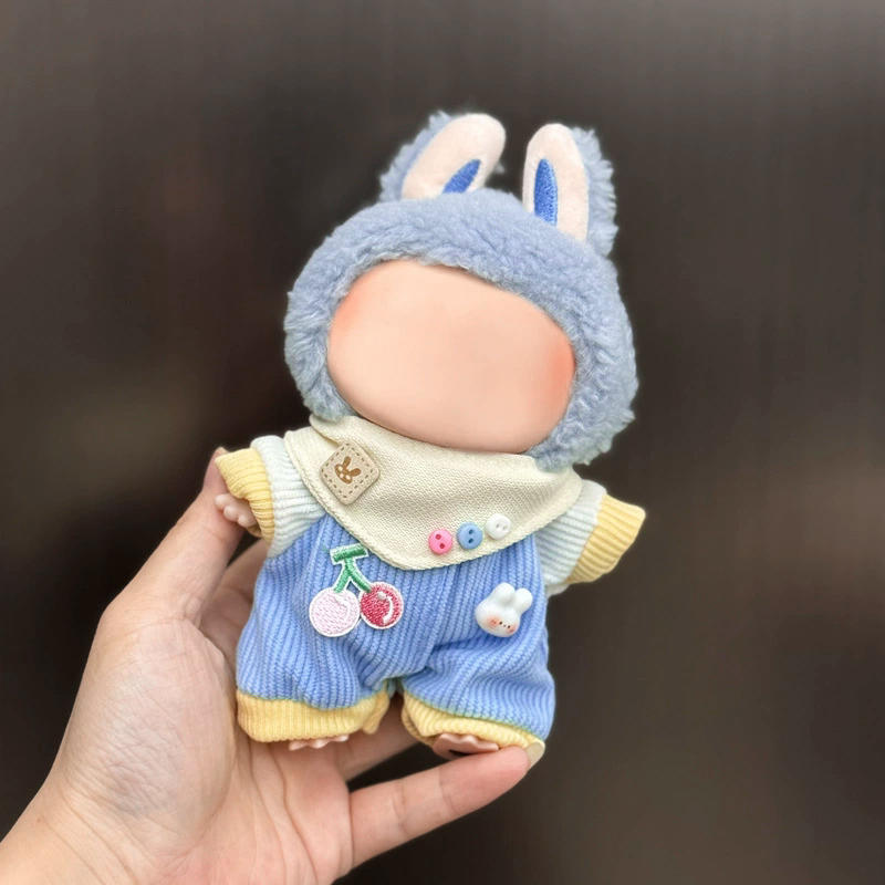 2025 New Labubu Clothes Outfit Accessories for Universal 17cm V2 V1 Plush Idol Doll's Clothing Leisure Trend Doll
