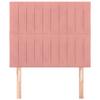 Tête de lit - Maison Exclusive - Velours doux - Rose - 100 x 5 x 118/128 cm