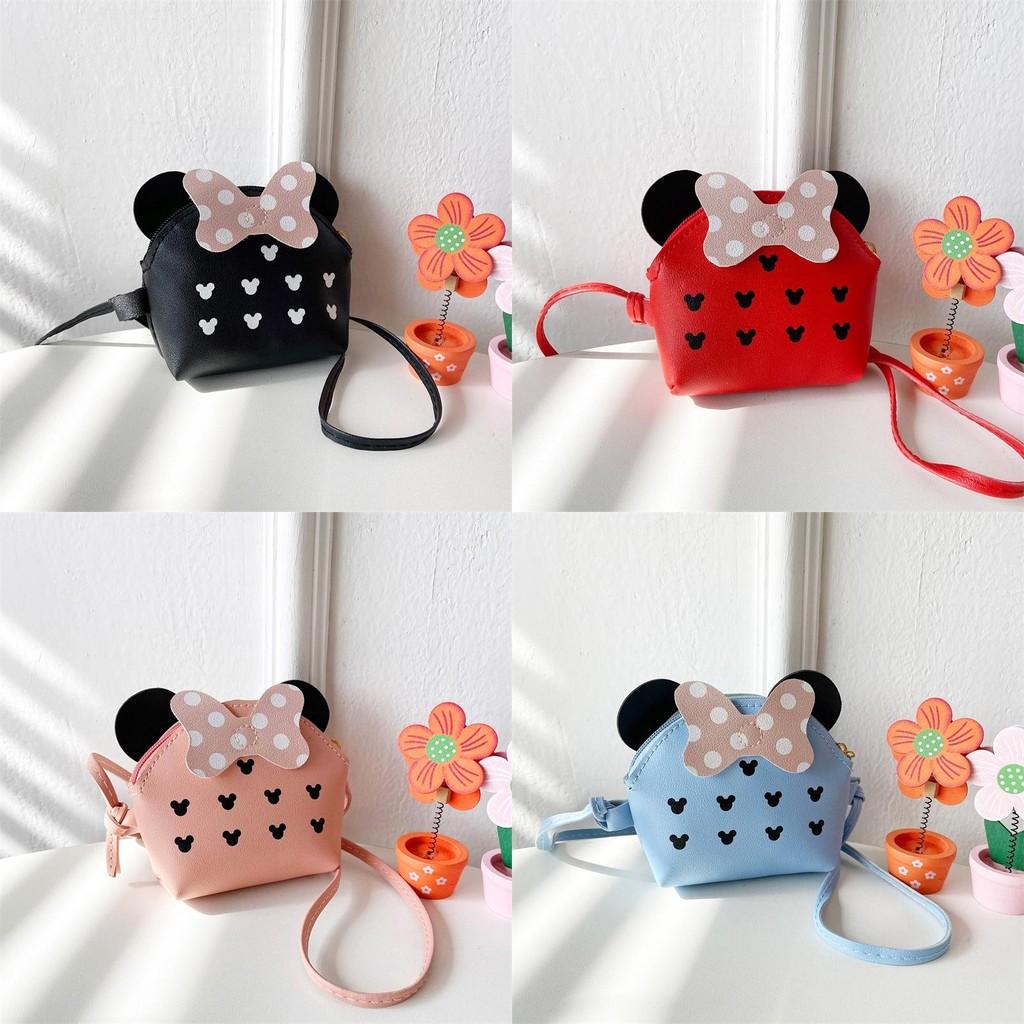 Childrens Cartoon Pu Leather Mini Crossbody Bag With Zipper Closure For Daily Use