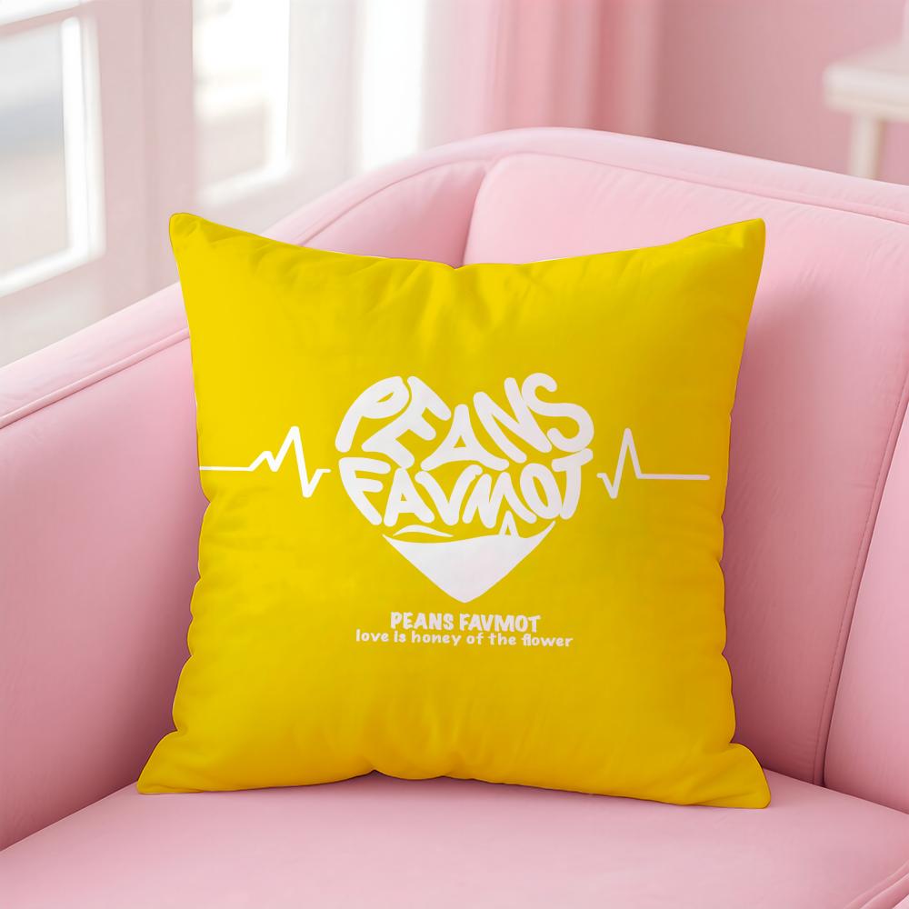 Fashion Romantic Creative Love Letters Cushion Cover Linen Pillowcase Cover Soft Decor For Sofa Home Room