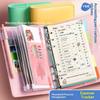 Macaron Children's Bookkeeping Book Loose-leaf Primary School Student Handbook Savings Book Can Put Money Financial Wallet Bookkeeping Book