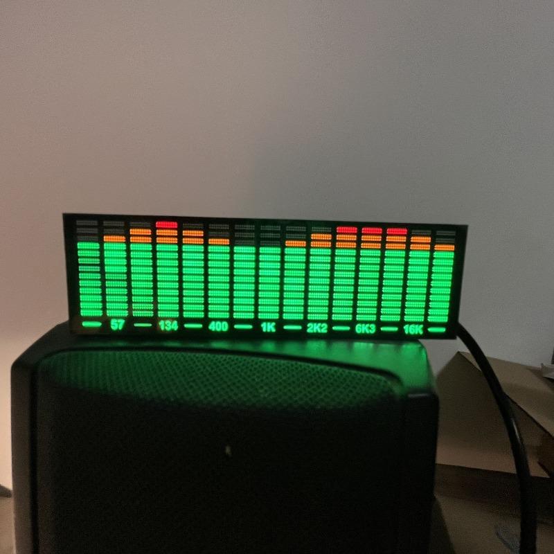 LED Music Spectrum Audio Atmosphere Lamp Level Indicator Pickup Rhythm Light Stereo Audio Rhythm Lamps Home Decoration Gift