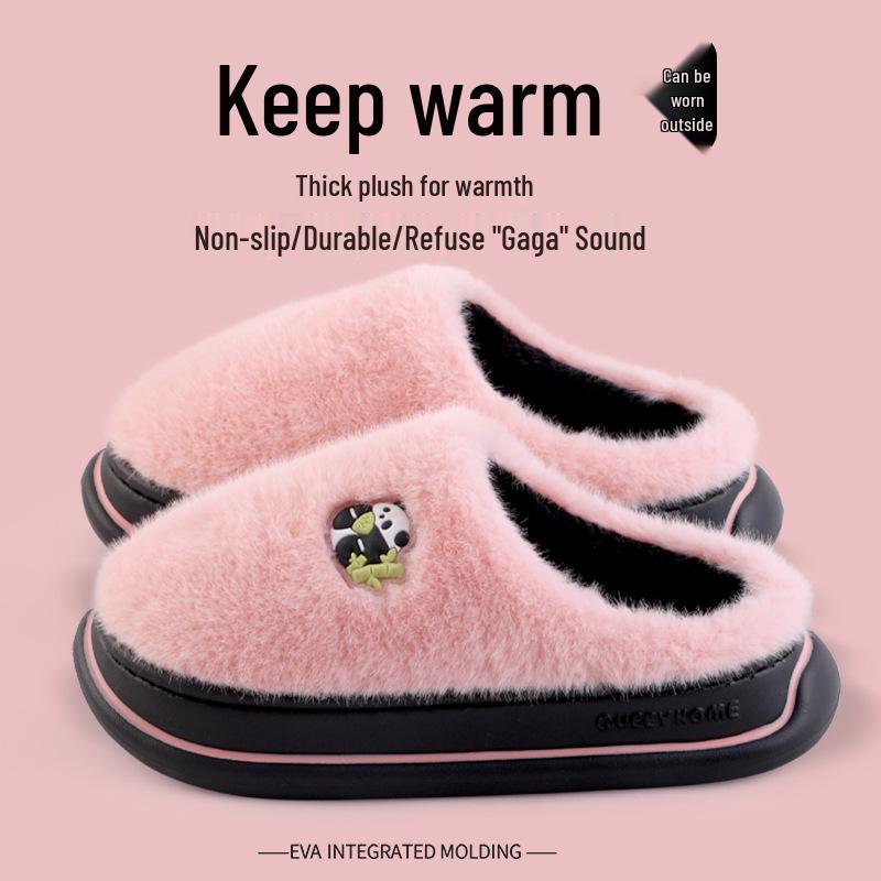 Pánské a dámské bavlněné zimní pantofle do interiéru 2025: Protiskluzové, Silná podrážka, Teplé a útulné