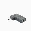 Right Angle Type C to Micro USB OTG Adapter Snug Fit No Loose Fast Charging Data Sync Converter for All Android Mobile Devices
