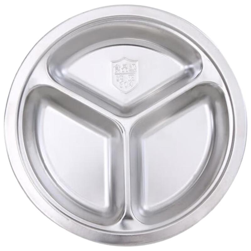 304 Stainless Steel Round Divided Dinner Plate