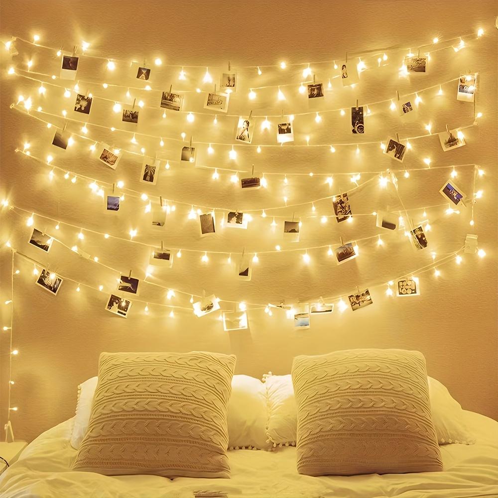 1 String LED Fairy Lights with Photo Frame Clips -in/Battery-Free (Batteries Not Included) String Lights for Photo Wall,Wedding,Christmas Decorations