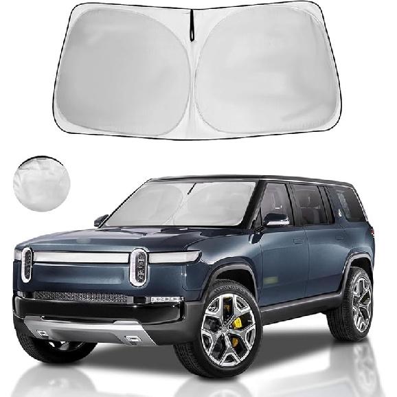 Windshield Sun Shade Fit 2025 2024   - Toyota RAV4 Prime LE Hybrid XLE XLE Premium Adventure TRD Off Road Front Window Sunshade Accessories SUV Sun