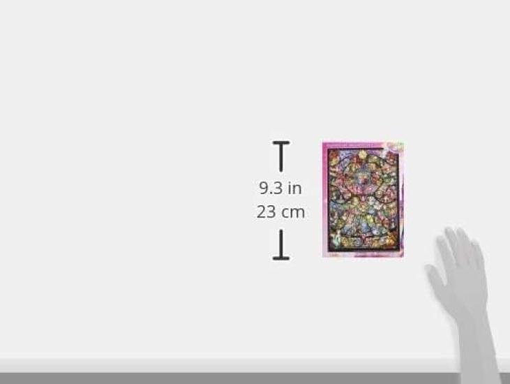 Tenyo in Stained Art Gyutto Series Jigsaw Puzzle Disney Disney Disney Pixar Heroine Collection Stained Glass with Service Card (Tenyo) [Made Japan]