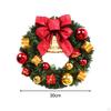 Artificial Christmas Wreath Front Door 30cm Housewarming Holiday Garland Decoration for