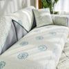 All Cotton Sofa Cushion Four Seasons Simple Cloth Fashion Pure Cotton Cushion Universal Living Room Backrest Towel Sofa Cover Full Covered