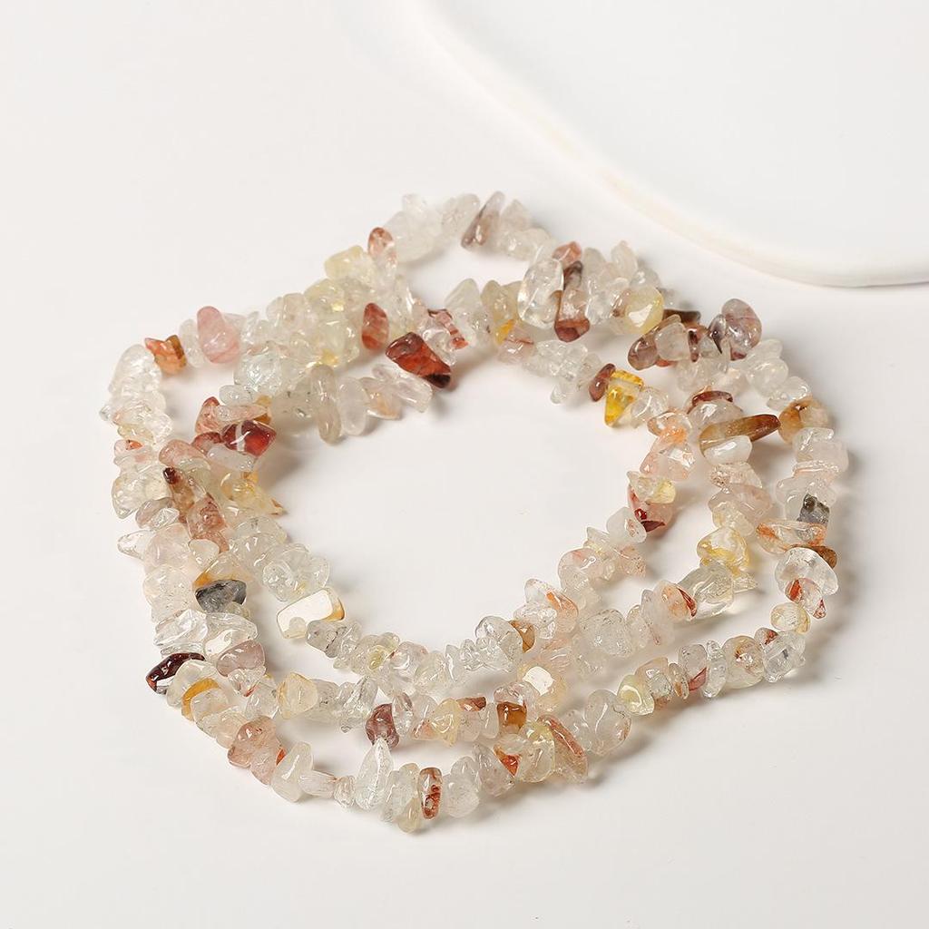 80cm Natürliche Amethyst Splitterkette - Poliert, Unregelmäßige Streifen für DIY Schmuck & Armbänder