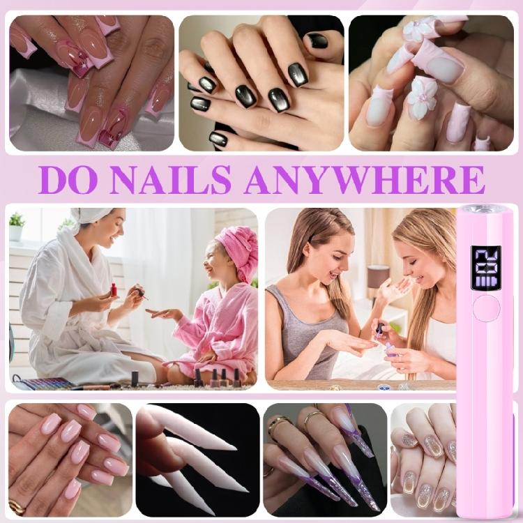 Handy Rechargeable LED Nails Lamp Offering Rapid Polish Setting In Portable Size