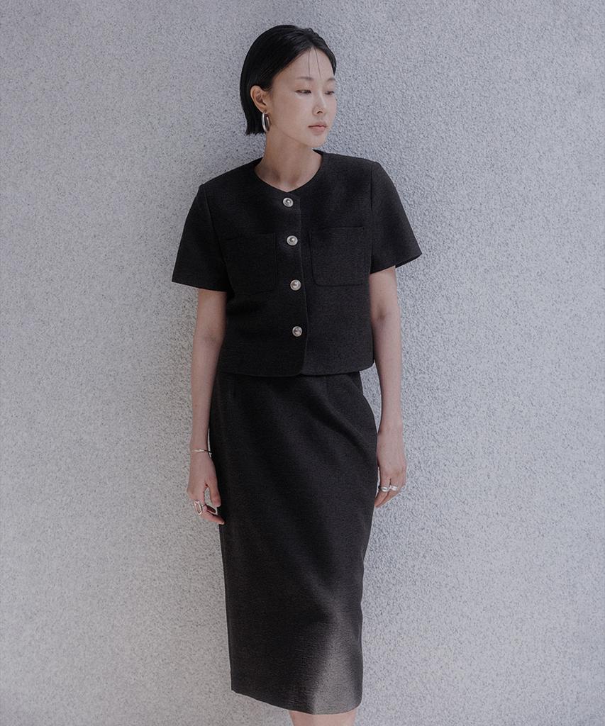 Memua Floy Tweed Long Skirt