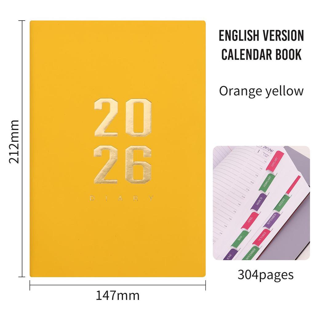 A5 Multilingual Daily Planner: English-Spanish Diary & Calendar