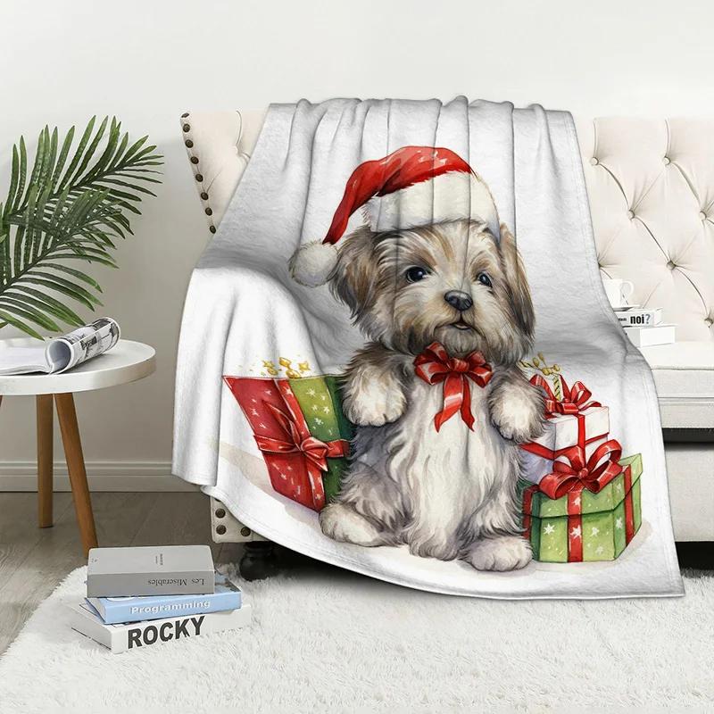 Home decoration plush Throw Sofa blanket Bedspread bed fluffy soft blankets decor Plaid Modern simple Merry Christmas winter