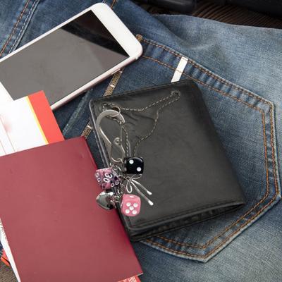 Ciondolo Portachiavi Charms Dadi Portachiavi Acrilico Leggero Portatile Portachiavi per Telefono Borsa Portachiavi