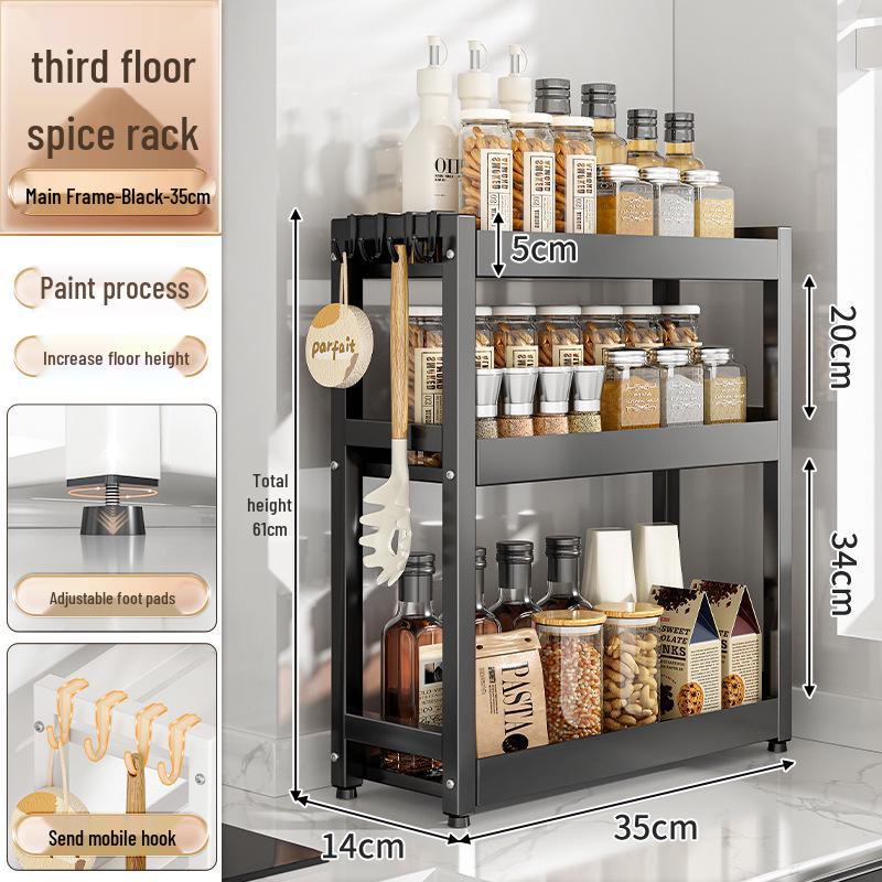 Kitchen Countertop Spice and Sauce Storage Rack