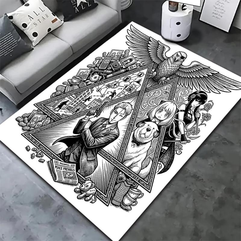 Spyxfamily Carpet Rug For Living Room Bedroom Home Sofa Decoration Kids Play Nonslip Floor Mat