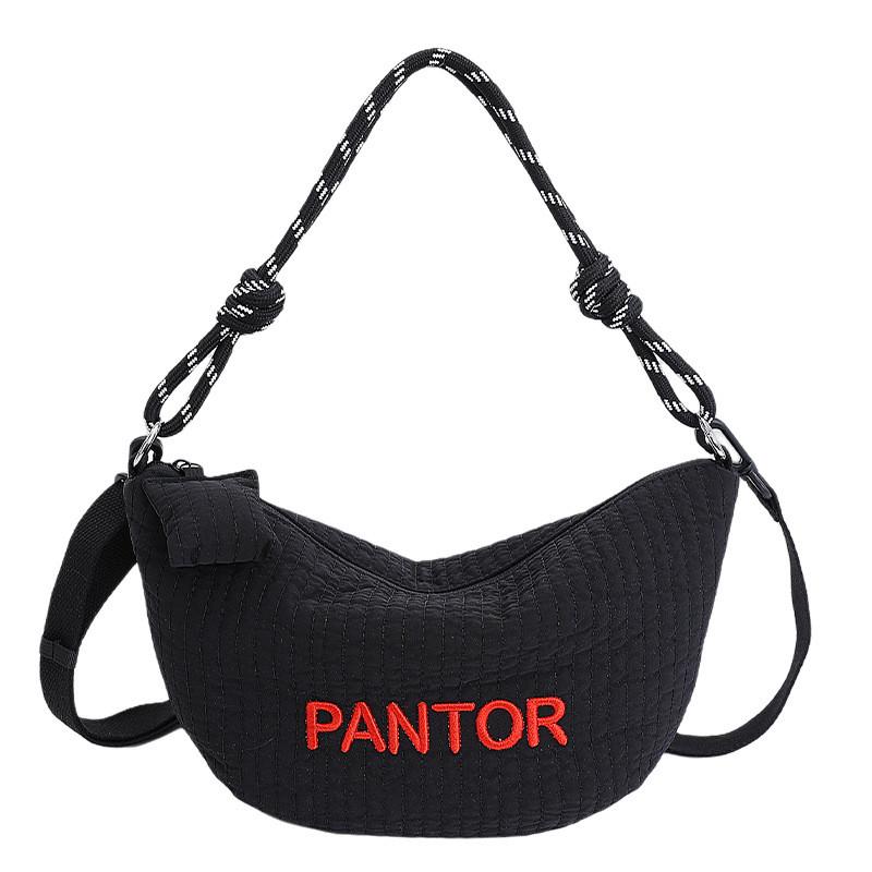 IELGY Ladies Underarm Bag Retro Fashion Simple Casual Dumpling Bag