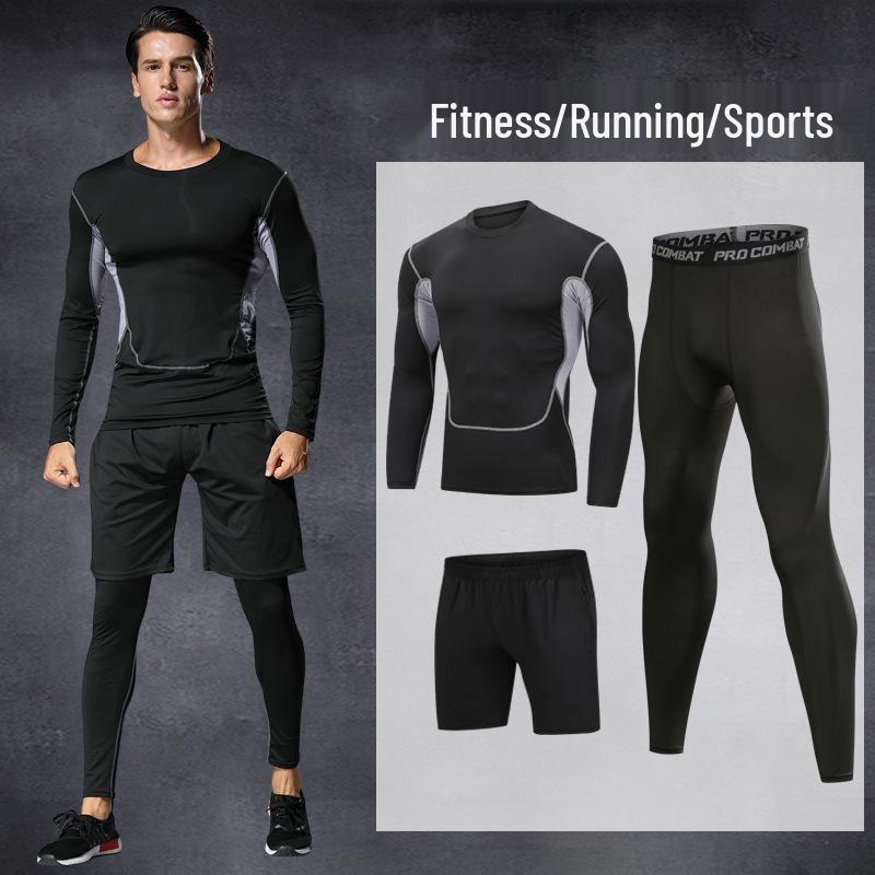 Men's Quick-Dry Sports Training Suit: Casual Fitness Running Set
