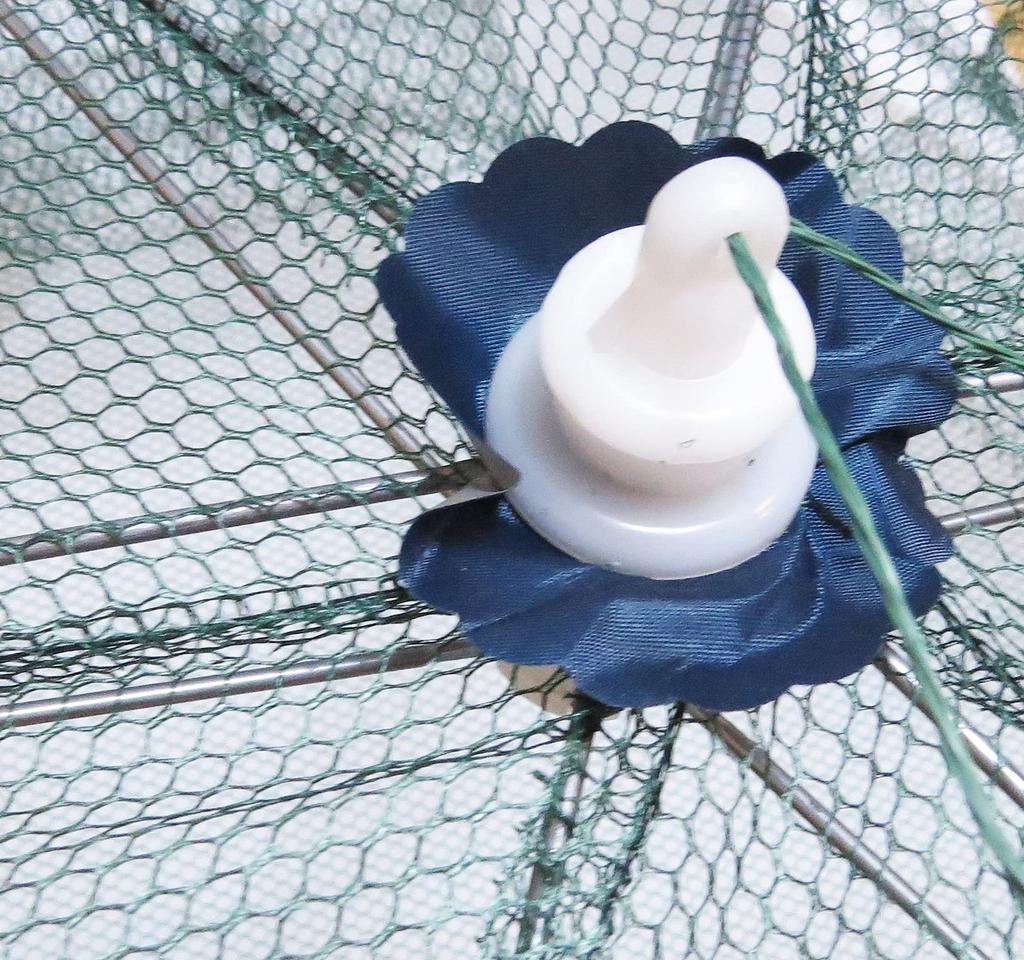 MBK Cage Invasion Type Fishing Net for Secure Capture Just Add Bait and Just Easy Assembly Fishing Net for and Fish 6-Hole Umbrella-Type - Wait! Sink!