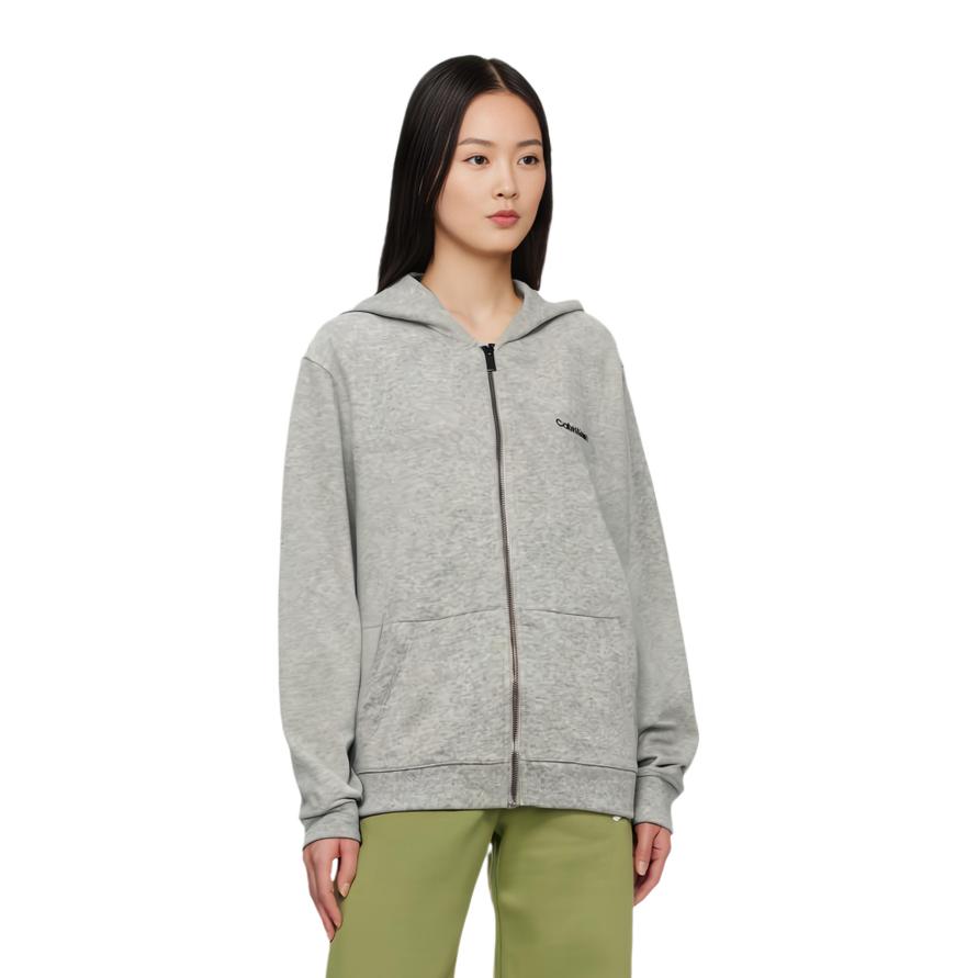 Calvin Klein Minimalistischer Bequemer Vielseitiger Hoodie Damen-Hoodies Hellgrau QS6869-051