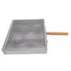BBQ Grilling Basket Stainless Steel Portable Outdoor Camping Barbecue Basket with Detachable Dividers for Fish Meat