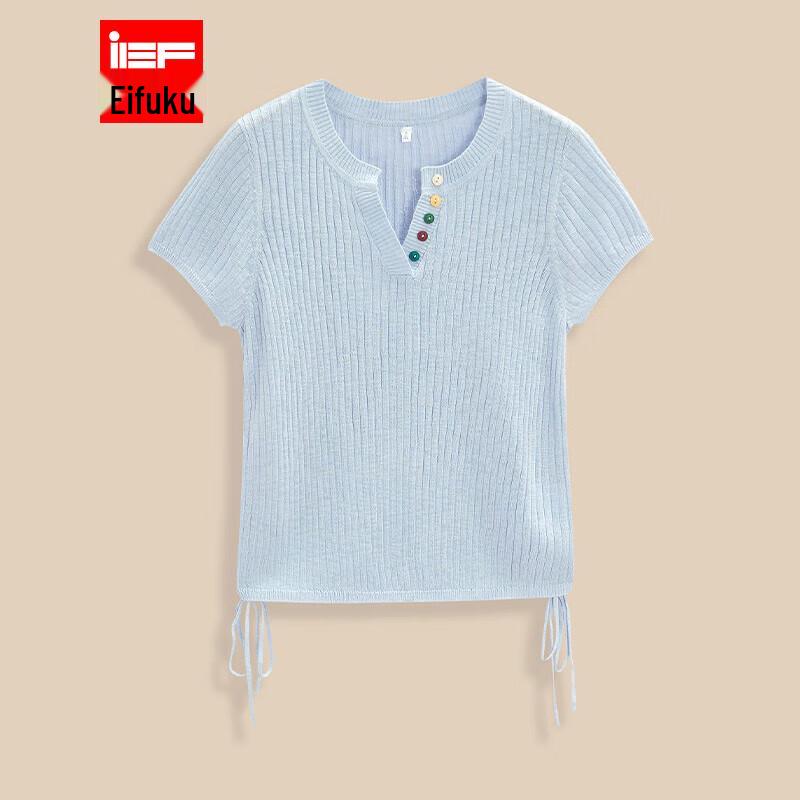 

IEF Women s 2025 Summer Plus Size Knitted Short Sleeve T-Shirt XL