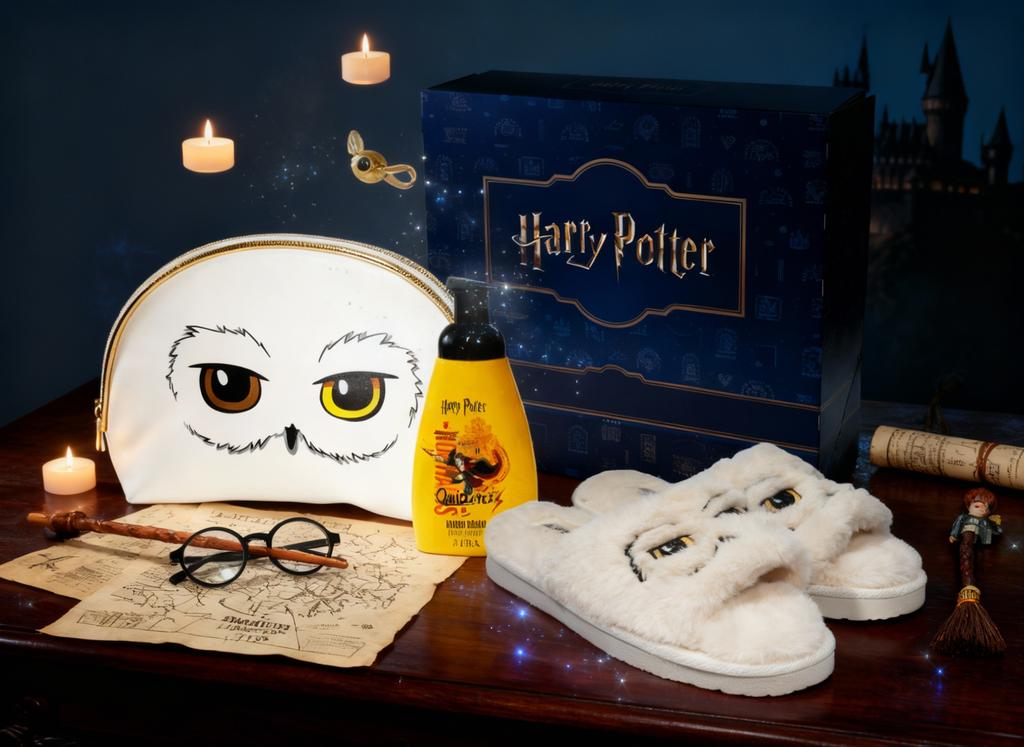 Harry Potter Hedwig Gift Set with Slippers