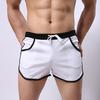 Men Color Block Summer Sports Gym Drawstring Shorts Beach Pants Swimming Trunks