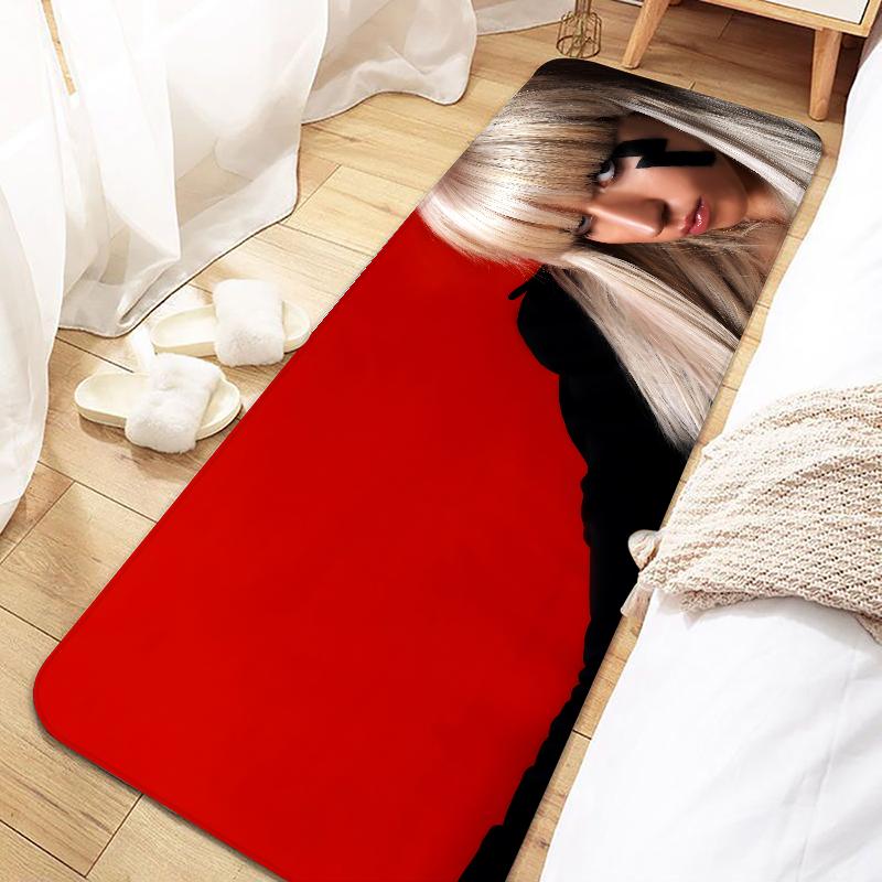Singer Lady Gaga Door Mat Entrance Non-slip Doormat Washable Kitchen Carpet Living Room Hallway Rugs Bathroom Bath Door Mats