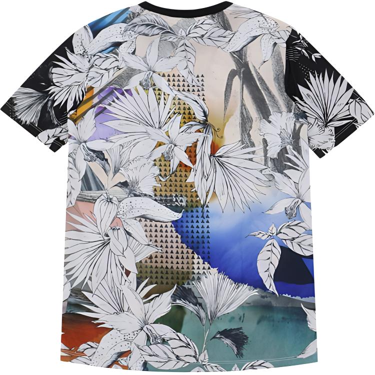 Adidas Originals Blumendruck Rundhals Kurzarm T-Shirt Damen Oberteile CY7370