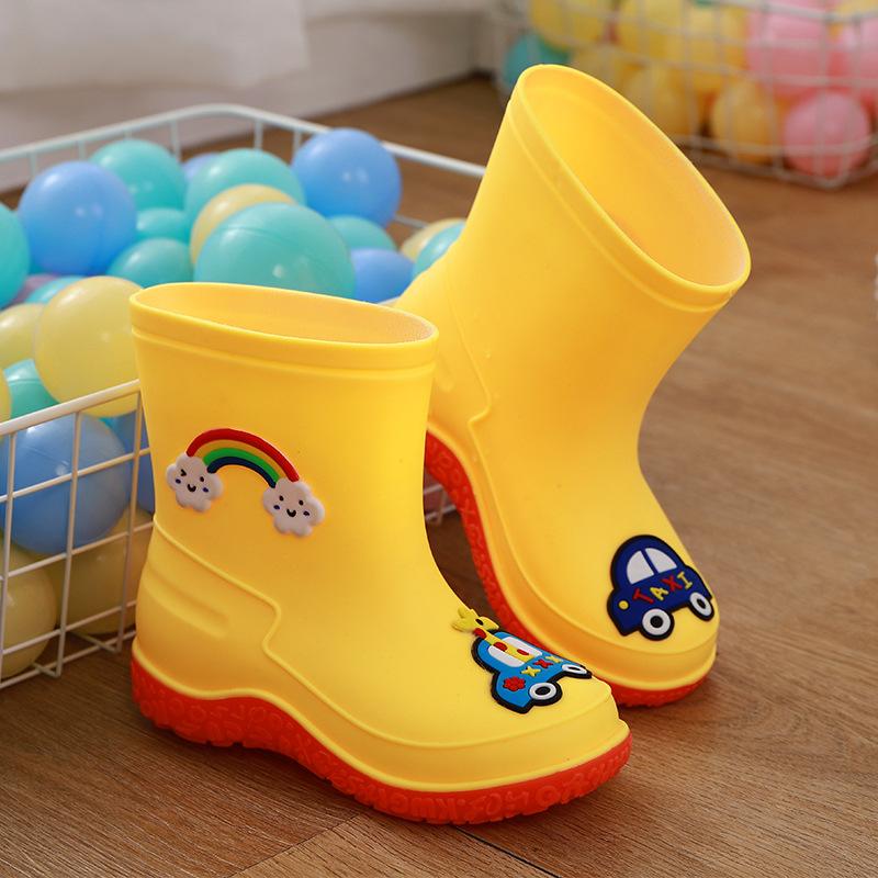 

Детская дождевая обувь Женская флисовая теплая съемная водная обувь Нескользящие водонепроницаемые резиновые сапоги Ботинки для маленьких детей Ботинки для детей среднего возраста Ботинки для мальчиков 30 [Shoe length 20cm]