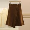 Wei Mei 100% Cotton Irregular Midi Skirt for Women - Autumn Collection