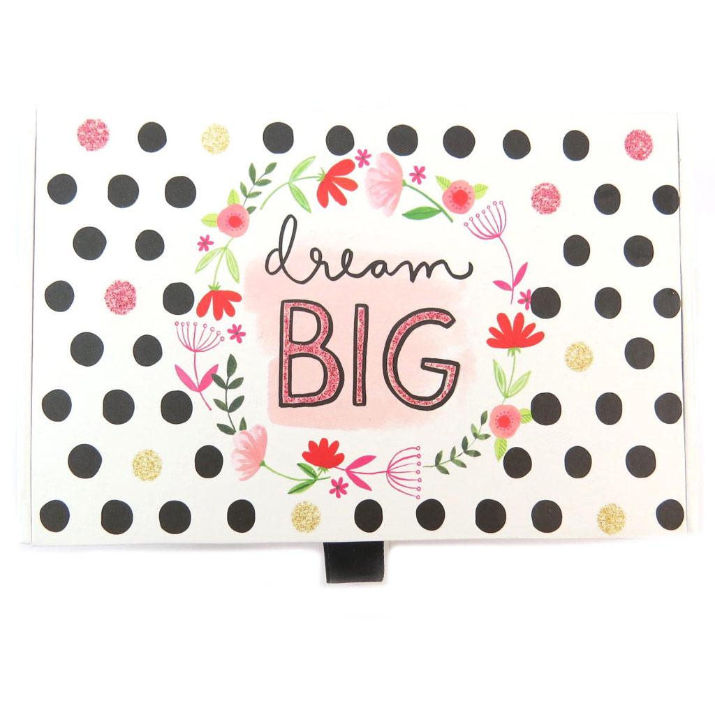 Les Trésors De Lily [P5717] - Set of 3 Nesting Souvenir Boxes 'Dream Big' Pink Beige - 23x16. 5x6 Cm