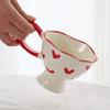 2024 Christmas Present Ins Coffee Tea Cup Creative Heart Mug Romantic Gifts Ceramic Milk Coffee Cups Gift For Girlfriend Wife