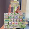 Fidget Tastatur Schlüsselanhänger Kleeblatt 26 Tasten Druckknöpfe Lanyard Einzigartige Stressbewältigung Neujahrsgeschenk für Teenager Kinder