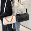 Soft Bag with Soft Surface, Black High-end Feel, Hand-held Bill of Lading, Shoulder Crossbody Bag, Women's Simple and Casual