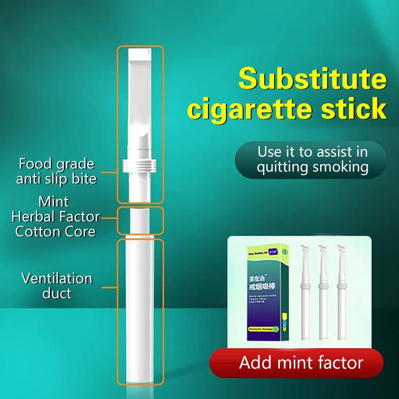 3 szt./pudełko Zdrowy zamiennik papierosa Beznikotynowy roślinny zdrowy Łagodzi uzależnienie od palenia Przenośne akcesoria do palenia
