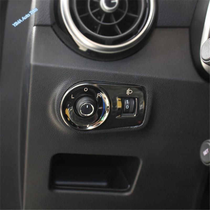 Head Light Lamp Decoration Sticker Cover Trim Fit For MG ZS EV 2018 - Carbon Fiber Look/Black/Silver Interior Accessories