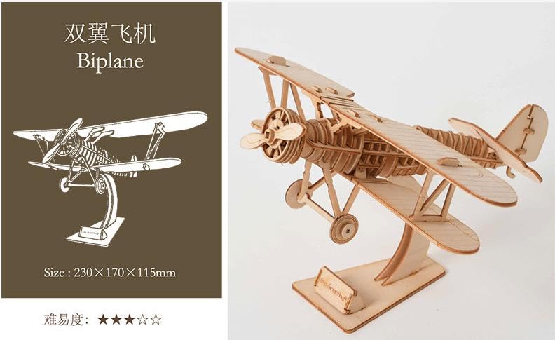 TOKIX 3D Craft 3D Craft Airplane Kit, Kit,
