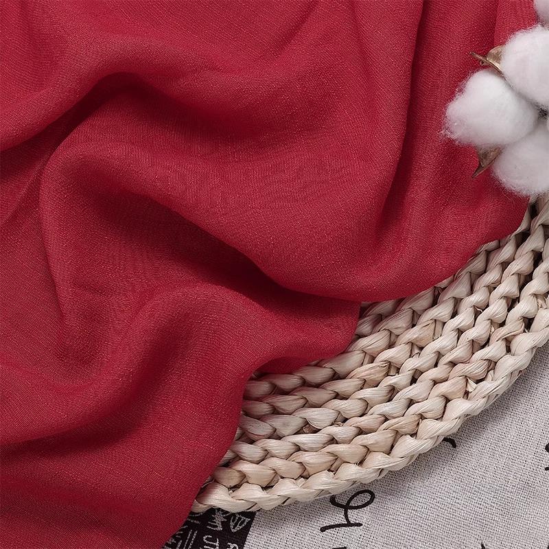 100/300/500cm Cotton Linen Fabric Thin Breathable For DIY Sewing Dress Shirt Clothing Fabrics Curtain Tablecloths Material